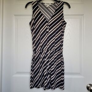 WHBM Romper 1 Piece Shorts  Sleeveless Jumper Size XXS Striped